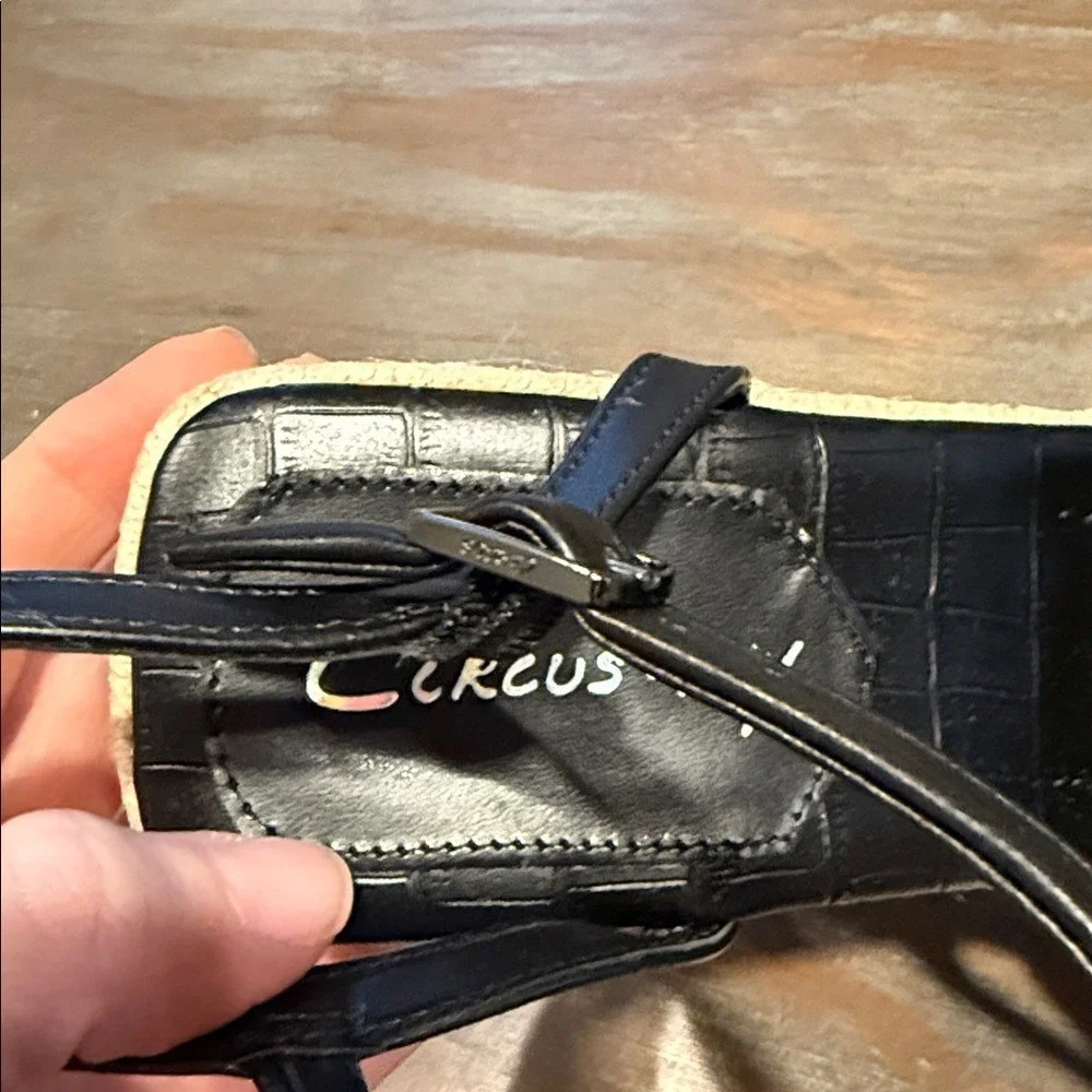 Circus by Sam Edelman Women's Wedge Sandals Size 10 New Black Espadrilles